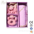 Wholesale Plush Gift Set Gift Box with Plush Blanket, Rattle and Doudou